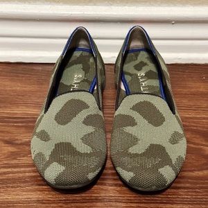 Rothy's The Loafer Olive Camo Shoes Size 10